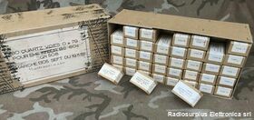 quarzi SCR508 Kit 80 Quarzi  Scatola originale del 1954  per TX BC-604 Accessori per apparati radio Militari