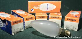 FiammaSme E1415W Fiamma Smerigliata E 14 TUNGSRAM  Lampada ad incandescenza 220-230 Volt 15 Watt Componenti elettronici