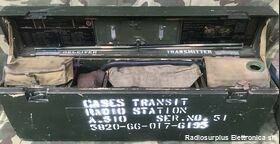 A510 WIRELESS Station A510 Ricetrasmettitore dell'esercito Australiano Gamma operativa da 2 a 10 Mhz in due bande, modulazione AM-CW Apparati radio