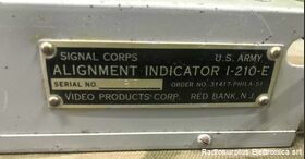 I-210-E Alignment Indicator  I-210-E  Indicatore di allineamento di SCR-300 (BC-1000) Accessori per apparati radio Militari