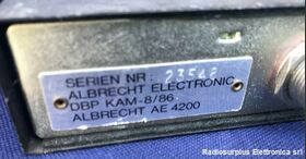 AE 4200 ALBRECHT AE 4200  Ricetrasmettitore CB 40 canali AM/FM Apparati radio