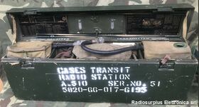 A510 WIRELESS Station A510 Ricetrasmettitore dell'esercito Australiano Gamma operativa da 2 a 10 Mhz in due bande, modulazione AM-CW Apparati radio