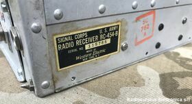 BC-454-B Aircraft Radio Receiver  Command Radio Set  SCR-274-N  type BC-454-B (R-26/ARC-5) Apparati radio