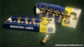 G.E. 1683 Kit 10 pcs Miniature Lamp Aircraft  G.E. 1683   Lampada ad incandescenza  per uso aeronautico Componenti elettronici