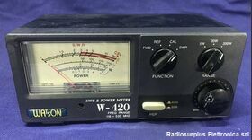 W-420 SWR & Power Meter  WATSON mod. W-420  Range di frequenza da 118 - 530 Mhz Apparati radio