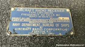 AR-24 AR-24/ARC-5 type CBY-46145 (R-24 serie ARA-ATA)  Ricevitore di navigazione aerea  da 0,52 a 1,5 Mhz Apparati radio