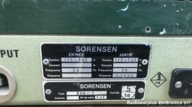 SORENSEN type 500-S Regolatore di Tensione Costante  SORENSEN type 500-S  Ingresso 100-145 Volt  Uscita 125 Volt Accessori per apparati radio Militari