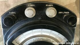 I-50 I-50  Voltmetro-Amperometro tascabile 3 portate in C.C.  3/15/150 Volt f.s. / 3-15-30 Amper f.s. Accessori per apparati radio Militari