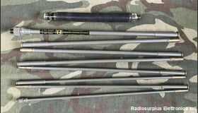 AN-224A Antenna ripiegabile AN-224A/ RV-3/13/P con  Base a molla AB-129 Apparati radio militari