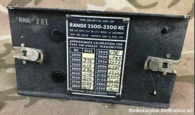 coil CW Coil Set   mod GF-12  Cassetti sintonia per tx aeronautico CW-52063A Accessori per apparati radio Militari