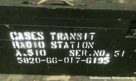 A510 WIRELESS Station A510 Ricetrasmettitore dell'esercito Australiano Gamma operativa da 2 a 10 Mhz in due bande, modulazione AM-CW Apparati radio