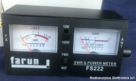 FS222 FARUN FS222  Misuratore di onde stazionarie e potenza  Frequenza operativa da 3,5 a 150 Mhz Telecomunicazioni