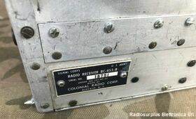 BC-453-B BC-453-B  Ricevitore Aeronautico  U.S. Army  Frequenza da 190 a 550 KC Apparati radio