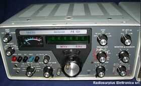 FR101+FL101 Stazione radio HF vintage YAESU Apparati radio civili