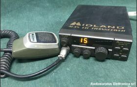 ALAN 18 Midland ALAN 18  Ricetrasmettitore cb 40 canali  nei modi AM/FM Apparati radio
