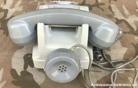 SO.CO.TEL Telefono da Ufficio Militare  SO.CO.TEL  Telefono da scrivania con auricolare supplementare   -ottimo stato Militaria