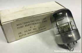 1AB5 Valvola  1AB5  Pentodo miniatura SYLVANIA Componenti elettronici