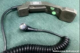H-733 Microtelefono  ELMER H-733  -usato, in ottimo stato, IMPEDENZA 1000 oHm Apparati radio militari