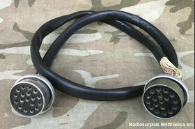  Cavo con due connettori U-18/U Accessori per apparati radio Militari