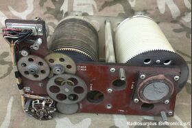 Collins180 Roller motorizzato mod. 180  Induttanza variablie da 3 - 80 micro Henry Accessori per apparati radio Militari