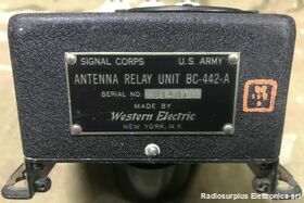 BC-442-A Antenna Relay Unit  BC-442-A  Relè di commutazione antenna filare HF Accessori per apparati radio Militari