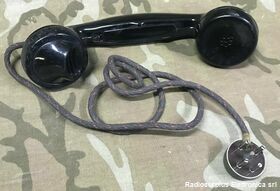 mic ceco Microtelefono CECO  Ptt e spina 4 poli Accessori per apparati radio Militari