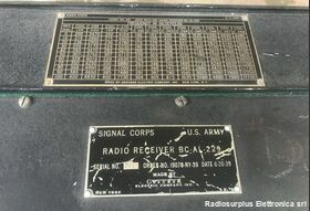 BC-AL-229 BC-AL-229  Ricevitore HF Aeronautico Signal Corps Apparati radio