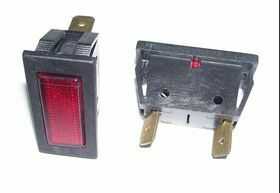 MOD360 Spia ad incasso ROSSA 220 Volt -un posto Materiale elettrico