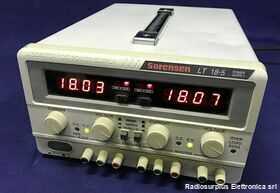 SORENSEN   LT 18-5 Laboratory DC Power Supply  SORENSEN   LT 18-5  Alimentatore duale lineare da banco Strumenti