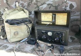 WS58 MK.1 kit WIRELESS SET (canadian) 58 MK.1  Ricetrasmettitore spalleggiabile del 1943 Canadese  Frequenza operativa da 6 - 9 Mhz potenza 0,3 Watt Apparati radio