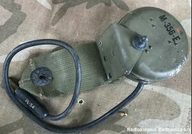 SCR-625 M-356-E  Altoparlante ad alta impedenza 1000 oHm  Con cavo e spina PL-55 Accessori per apparati radio Militari