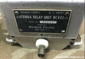 BC 442-A BC 442-A  Commutatore di antenna per  stazione radio SCR-274 (WWII) Accessori per apparati radio Militari