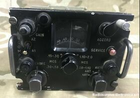 BD28C B.D. 28C  Pannello di controllo per ricevitore  radio goniometrico Accessori per apparati radio Militari