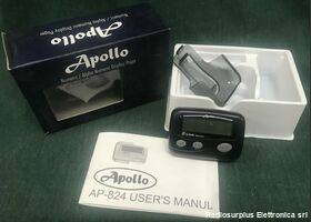AP-824 APOLLO mod. AP-824  Black Cercapersone in UHF monocanale 462,425 Mhz Telecomunicazioni