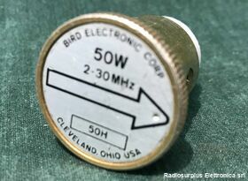 50H Tappo per wattmetri Bird BIRD mod. 50H 50 W da 2 - 30 Mhz Accessori per strumentazione