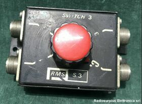 RMS S3 Commutatore di Antenna  RMS S3  1 ingresso  3 uscite Connettori SO239 Accessori