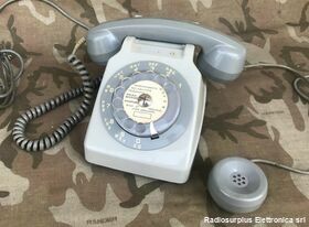 SO.CO.TEL Telefono da Ufficio Militare  SO.CO.TEL  Telefono da scrivania con auricolare supplementare   -ottimo stato Militaria