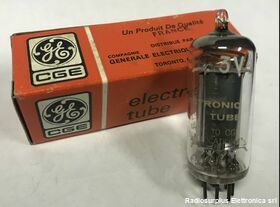  Valvola  3V4  Pentodo G.E Componenti elettronici