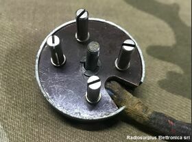 mic ceco Microtelefono CECO  Ptt e spina 4 poli Accessori per apparati radio Militari