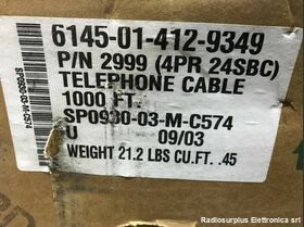  E406583 Communication Telephone Cable  E406583 UL Type CMP cat.5  Cavo di rete professionale militare Materiale elettrico