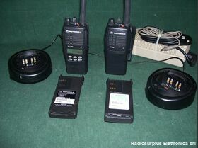 HT1250+HT750 Coppia RTX VHF MOTOROLA mod. TH1250 + HT 750 Apparati radio civili