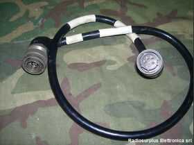 MARCONI 306-0770/01 Cavo alimentazione 220/24 volt MARCONI 306-0770/01 (cm 80) MARCONI 306-0770/02 (cm 140) Accessori per apparati radio Militari