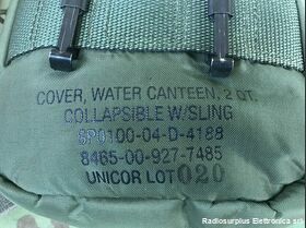 SP0100-04-D-4188 Contenitore morbido per acqua con custodia  U.S. Army Militaria