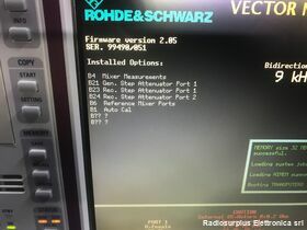 ZVRE Rohde & Schwarz ZVRE Analizzatore di rete vettoriale da 9 Khz a 4 Ghz Strumenti