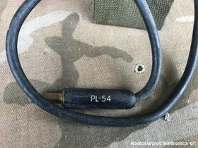 SCR-625 M-356-E  Altoparlante ad alta impedenza 1000 oHm  Con cavo e spina PL-55 Accessori per apparati radio Militari