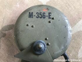 SCR-625 M-356-E  Altoparlante ad alta impedenza 1000 oHm  Con cavo e spina PL-55 Accessori per apparati radio Militari