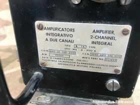 B-7A Amplificatore Integrativo a due canali B-7A Completo di valvole Accessori per apparati radio Militari