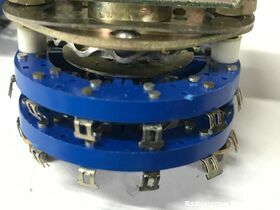 C6V3P Commutatore Rotativo Doppio da pannello 3 vie (x2)  3 Posizioni Componenti elettronici