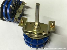 C6V3P Commutatore Rotativo Doppio da pannello 3 vie (x2)  3 Posizioni Componenti elettronici