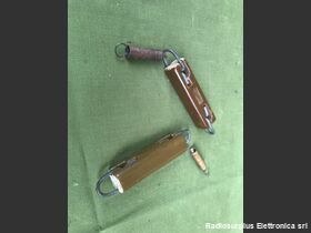 IN-86A Coppia di Isolatori in porcellana per dipoli  IN-86A  Lunghezza cm10 Accessori per apparati radio Militari